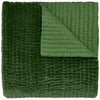 A Velvet Moss Quilt by John Robshaw, handcrafted by Indian artisans,.