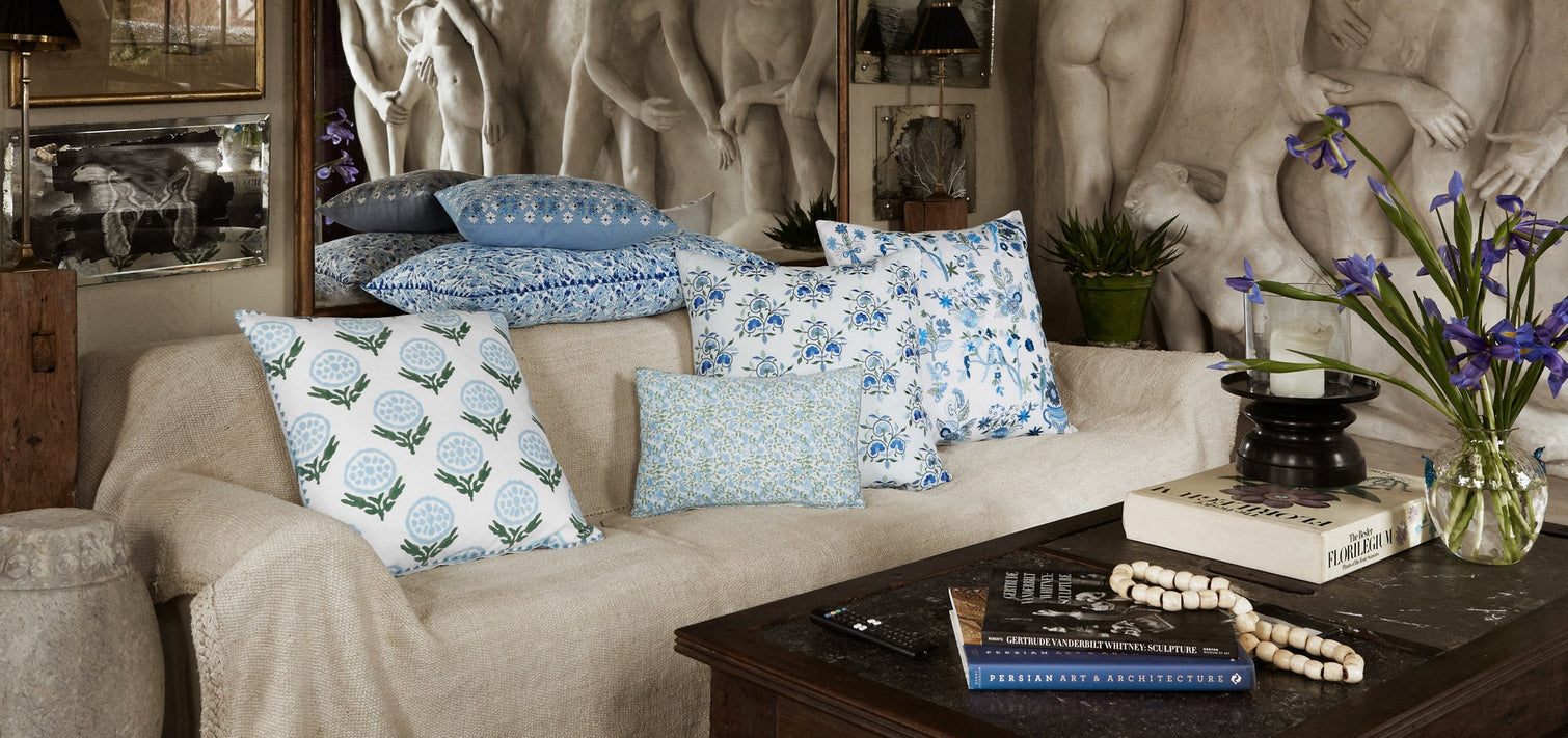 New Block Printed Pillows