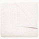 A white and pink Organic Hand Stitched Lotus Quilt with dots, by John Robshaw.