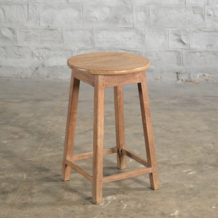 Tanya Teak Stool by John Robshaw