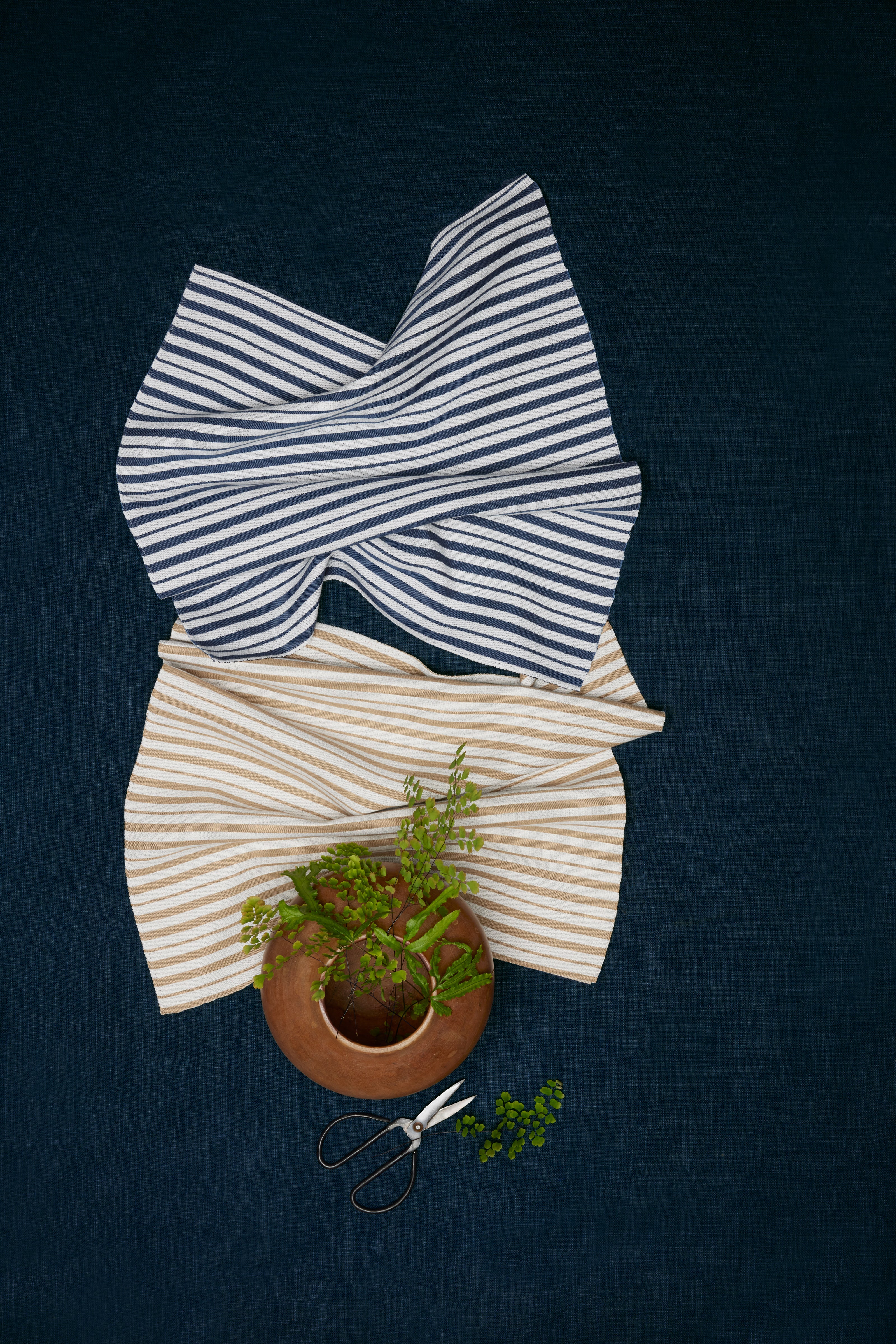 Gent Stripe Sand Performance Fabric