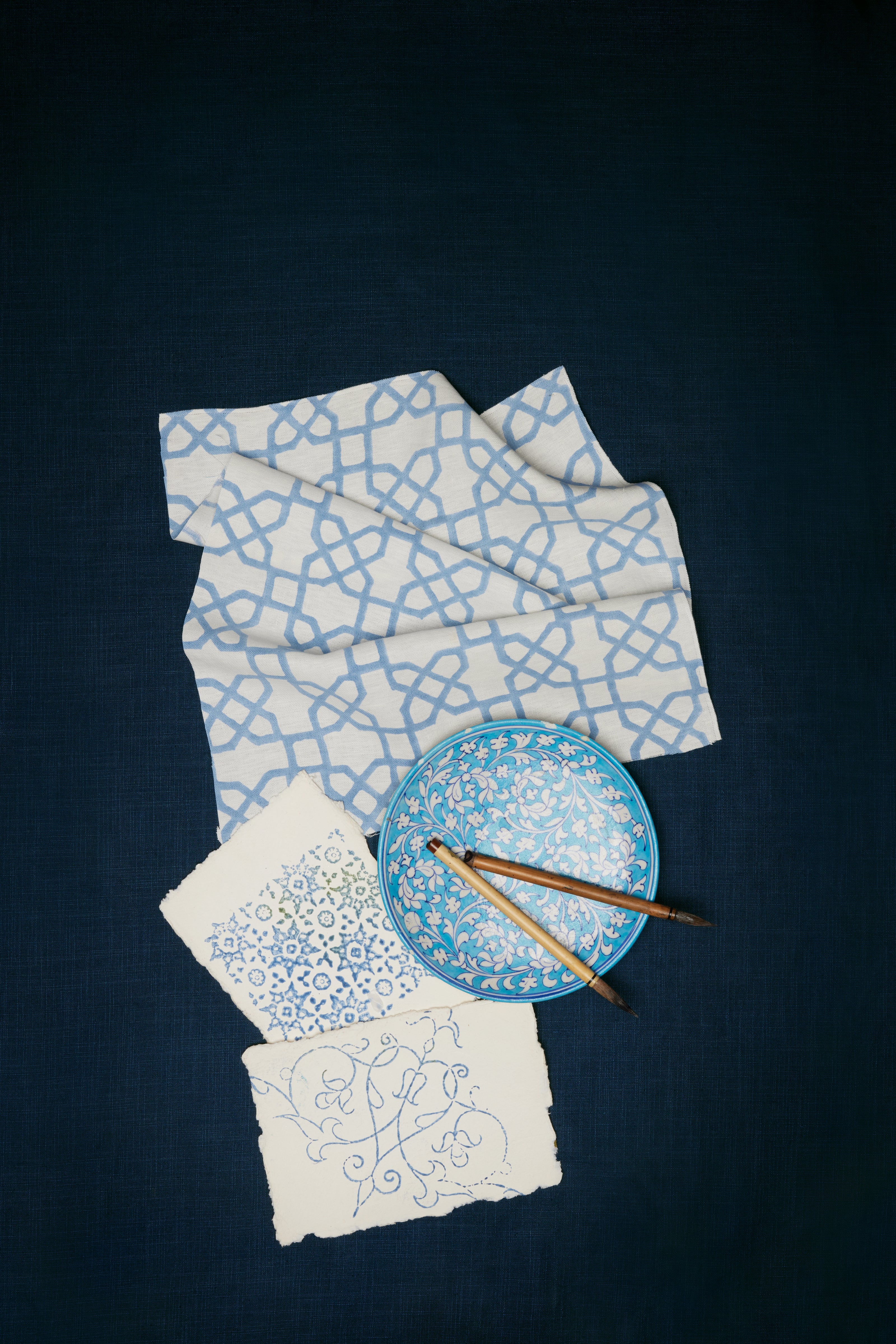 Citadel Light Indigo Fabric