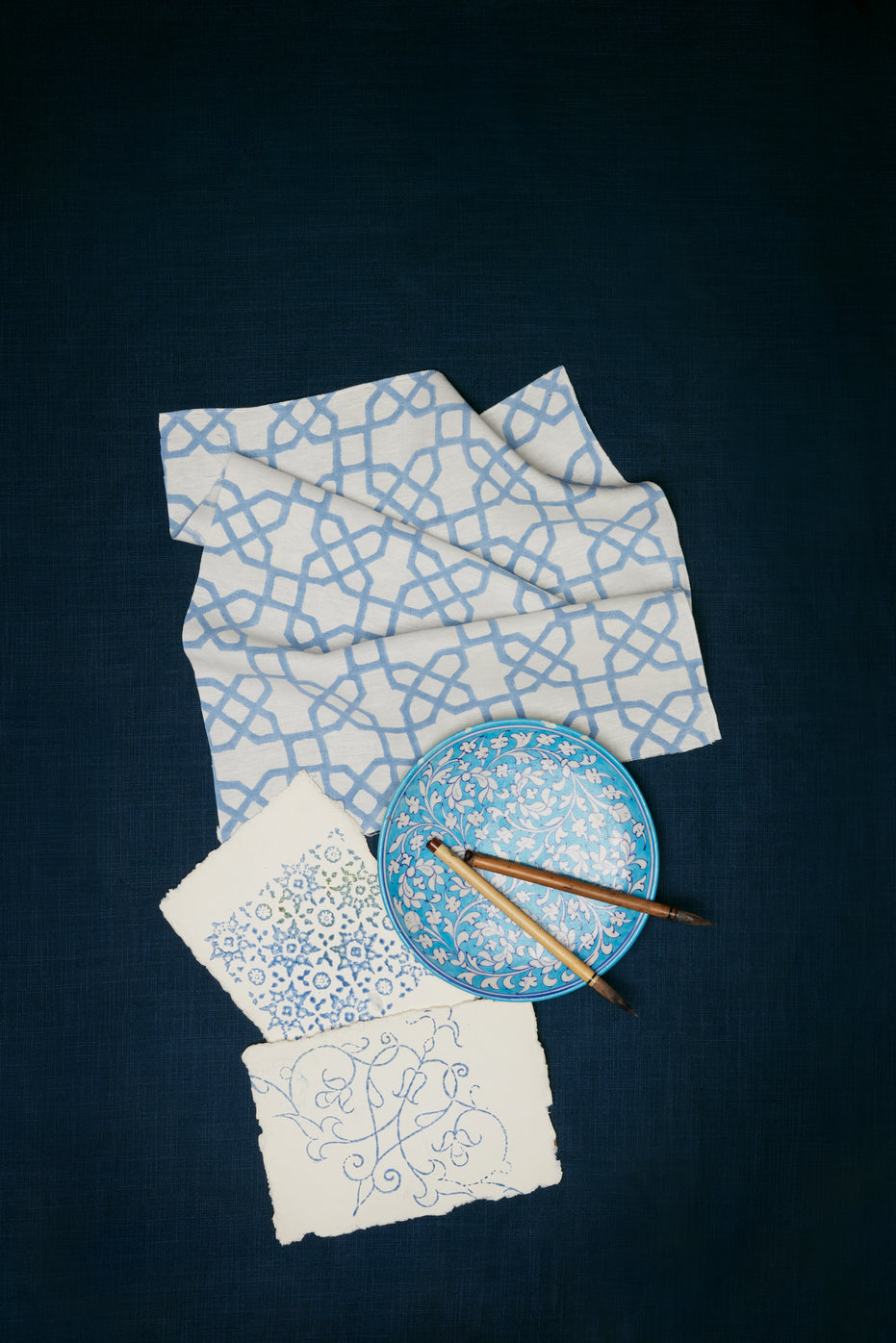 Citadel Light Indigo Fabric
