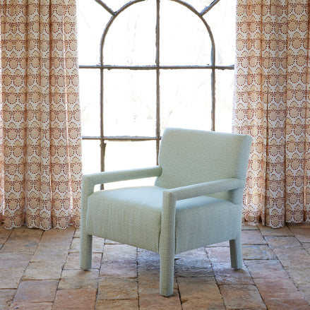Square Chair in Aleppo Sage by John Robshaw