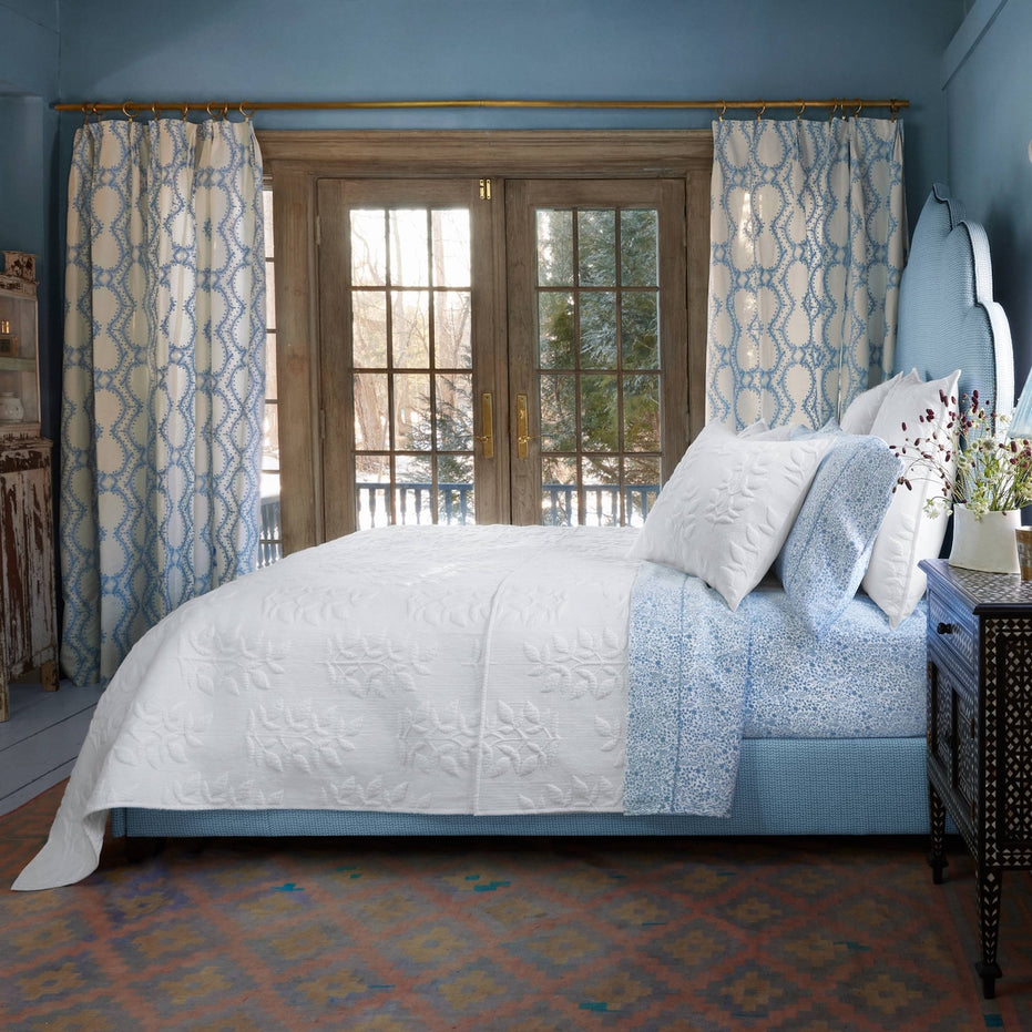Manya White Organic Quilt by John Robshaw