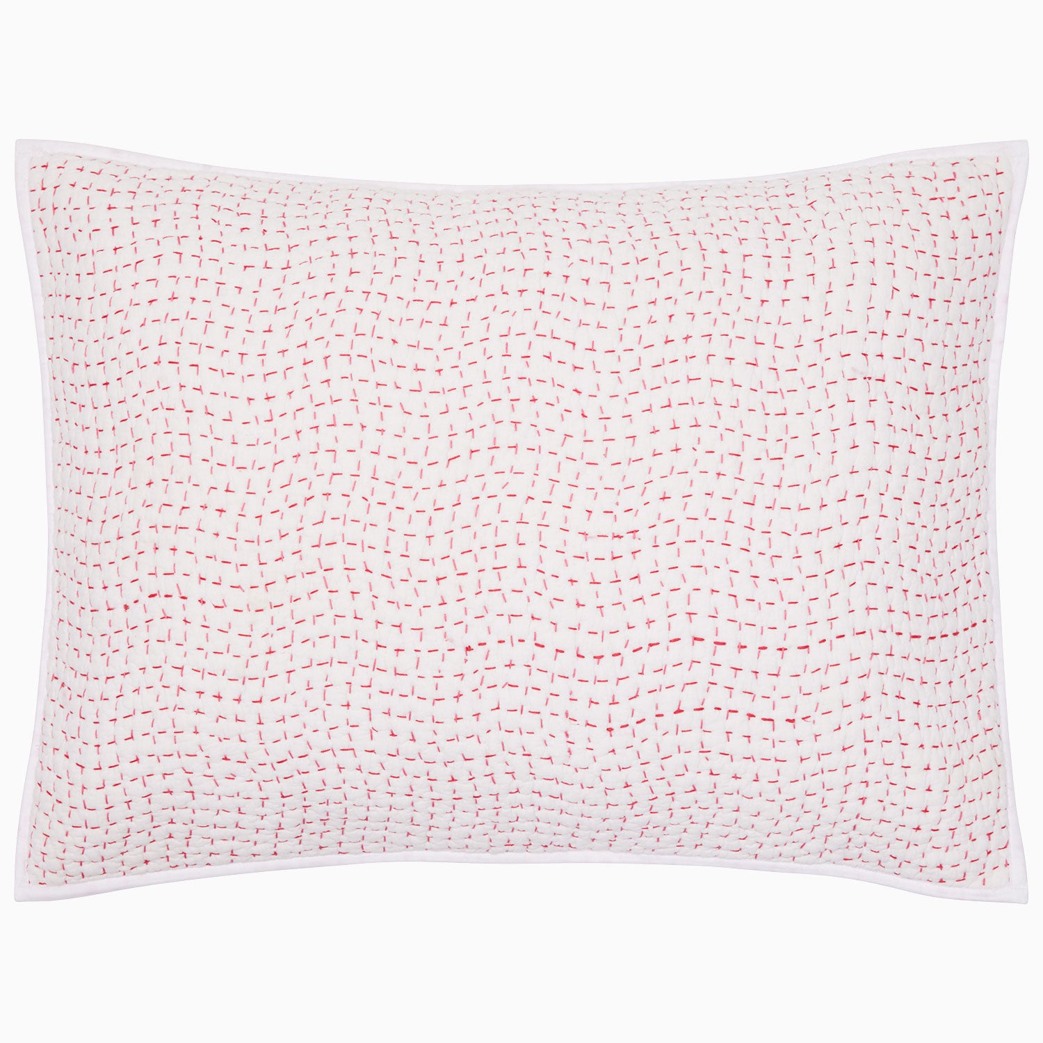 Organic Hand Stitched Lotus Sham