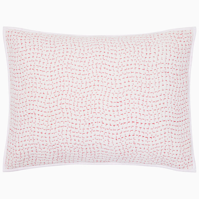 Organic Hand Stitched Lotus Sham
