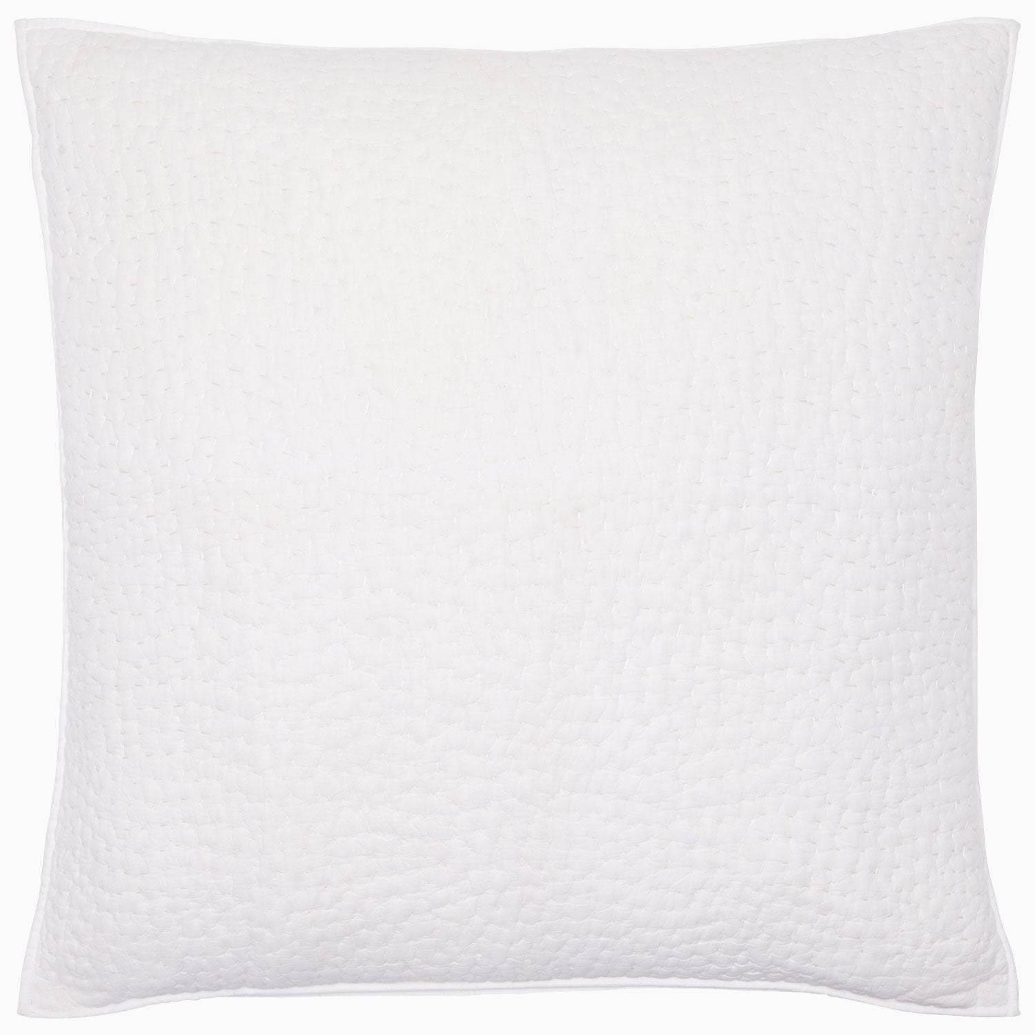 Organic Hand Stitched White Sham