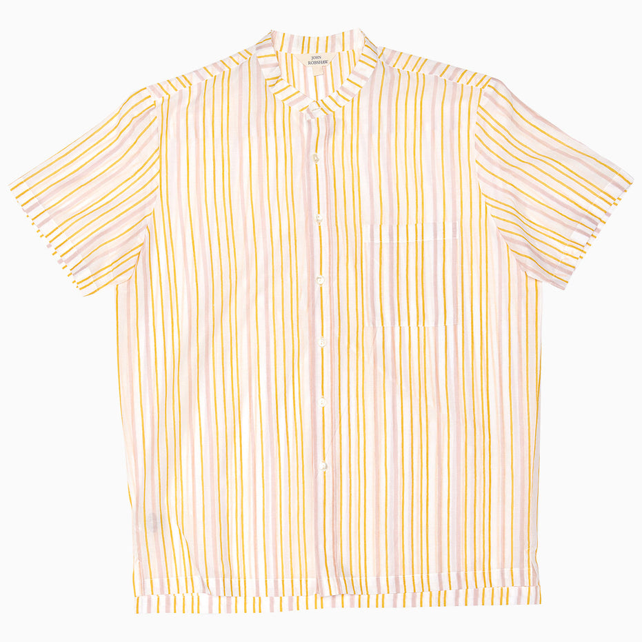 Ishya Stripes Nehru Short Sleeve Shirt
