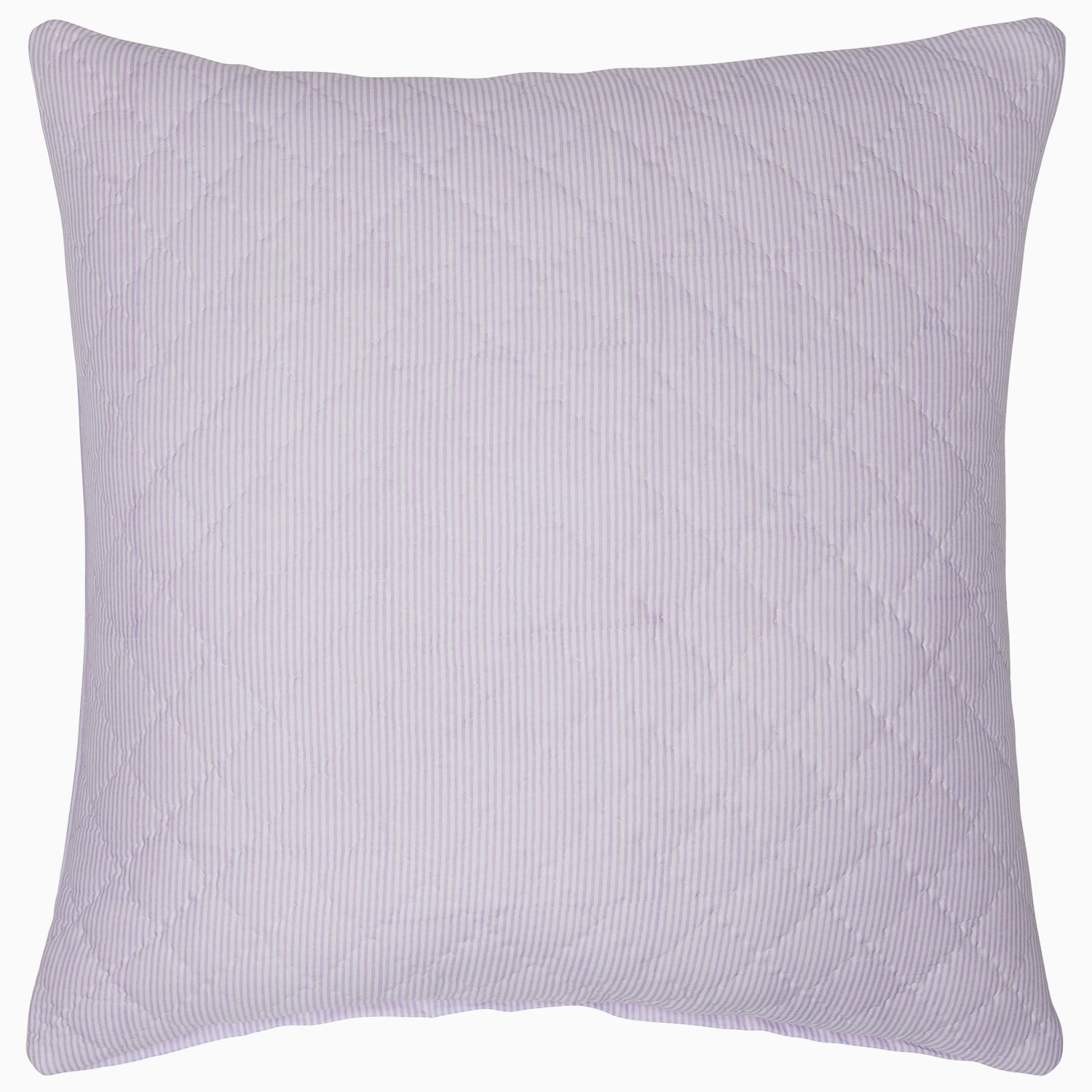 A Nandi Lavender Quilt pillow with a quilted pattern made of cotton, by John Robshaw.