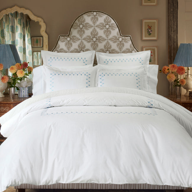 Anketi Light Indigo Border Duvet