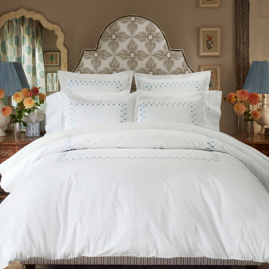 Anketi Light Indigo Border Duvet