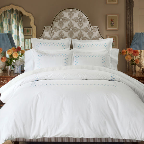 Anketi Light Indigo Border Duvet