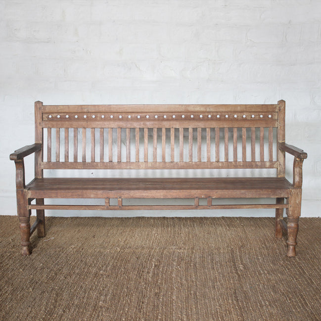 Mayank Teak Bench by John Robshaw