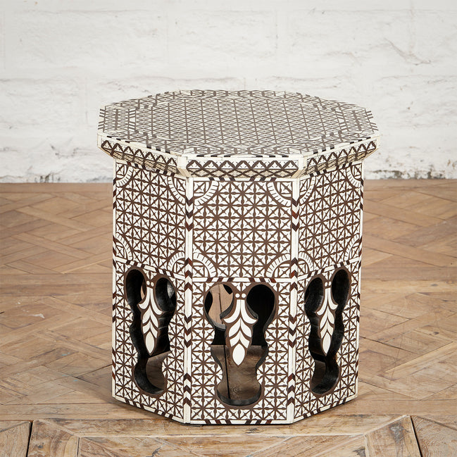 Chandni Bone Inlay Table by John Robshaw