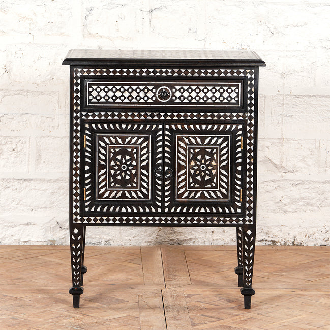 Ahan Bone Inlay Cabinet by John Robshaw
