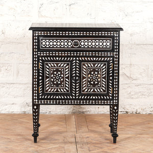 Ahan Bone Inlay Cabinet by John Robshaw