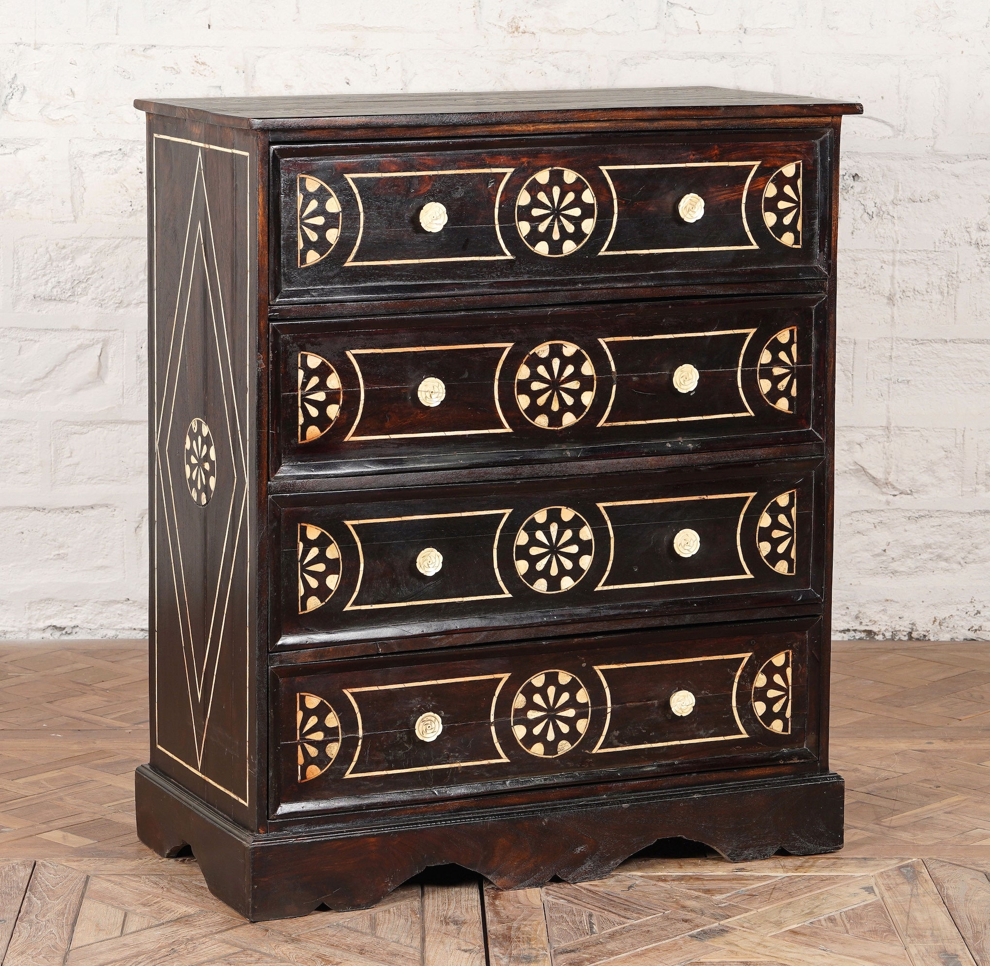 Kabir Bone Inlay Sideboard