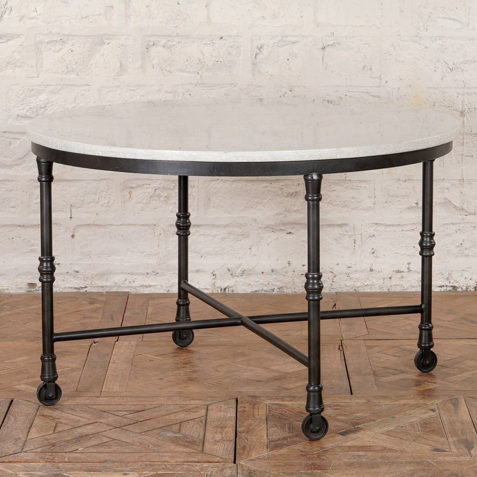 Neel Marble and Iron Table