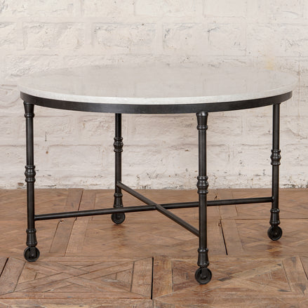 Neel Marble and Iron Table by John Robshaw