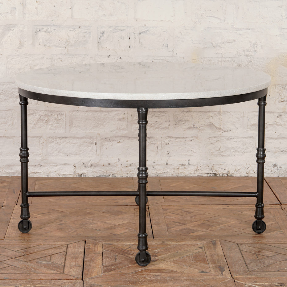 Neel Marble and Iron Table
