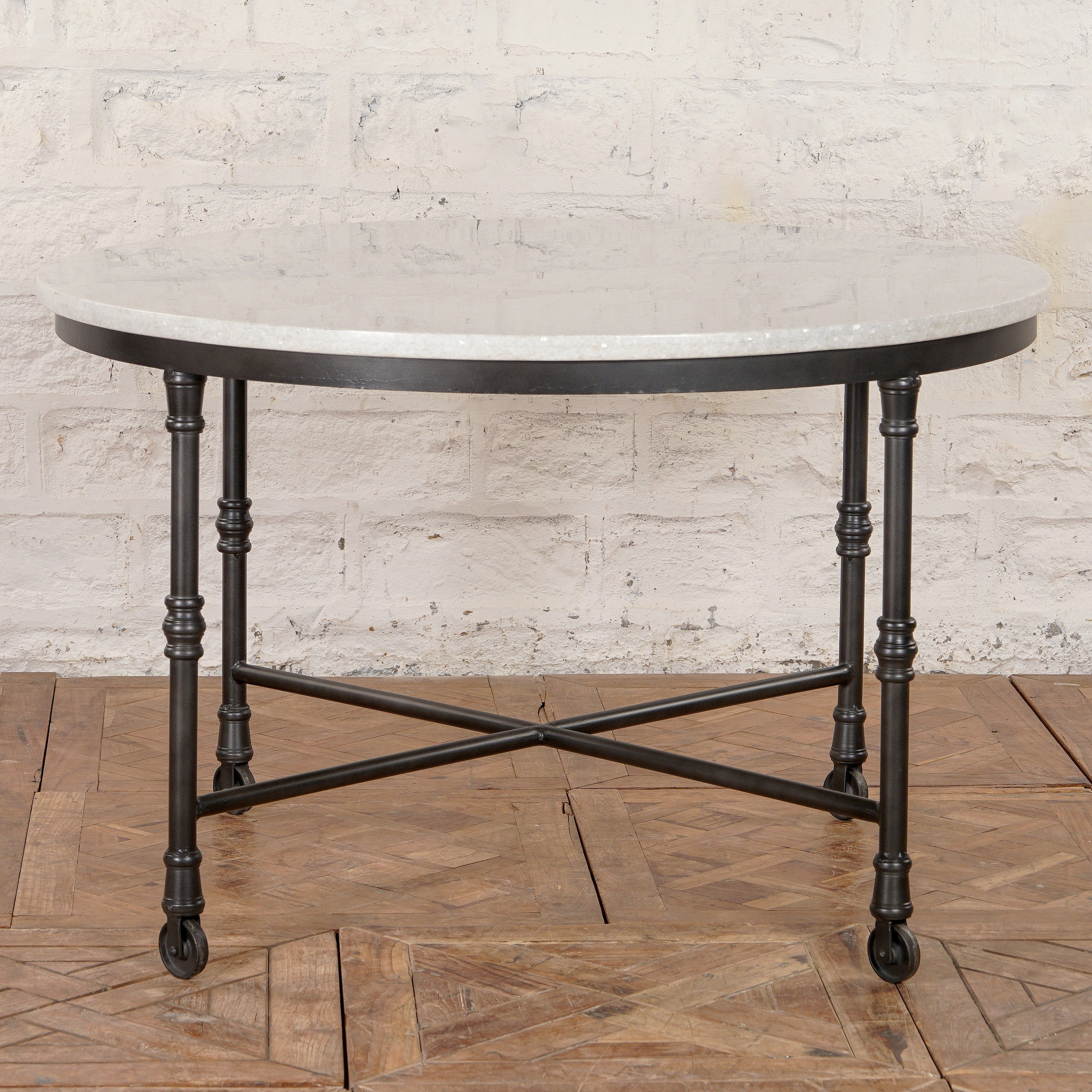 Neel Marble and Iron Table