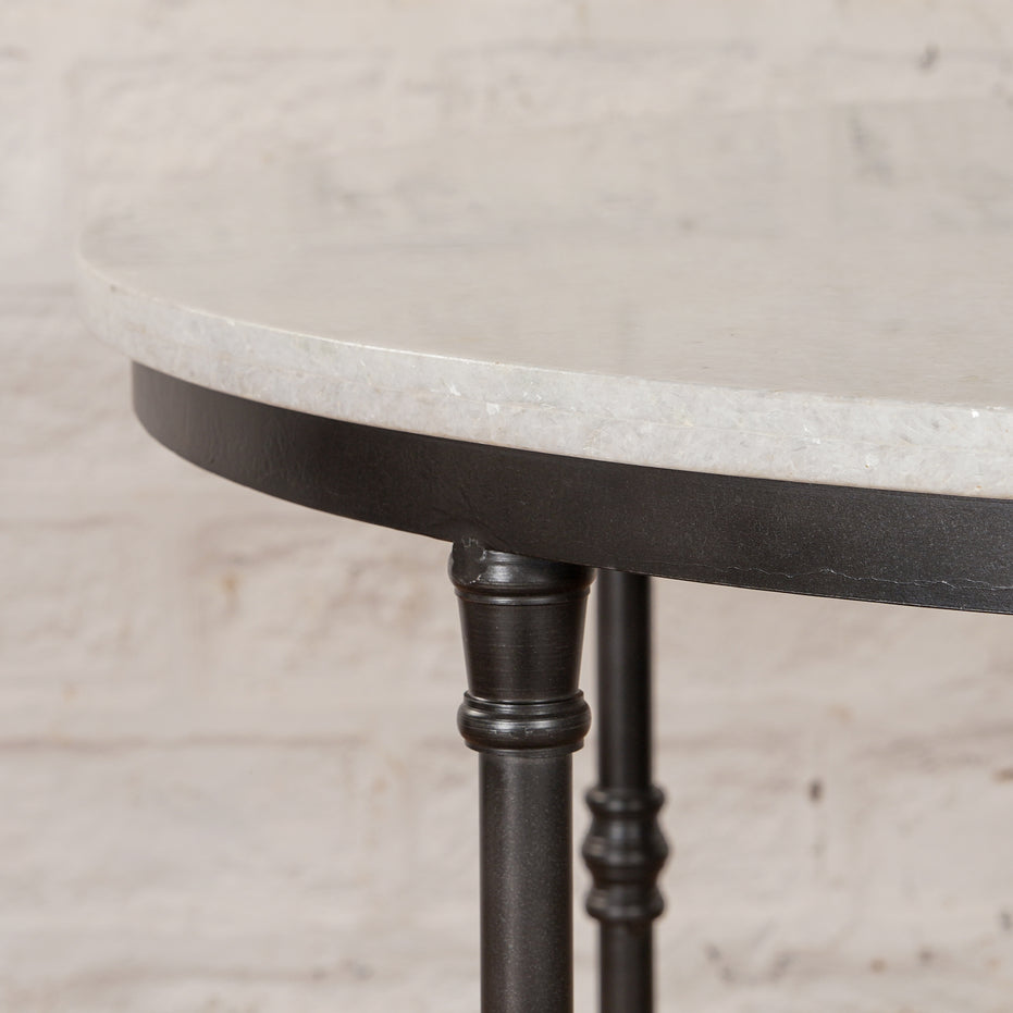 Neel Marble and Iron Table