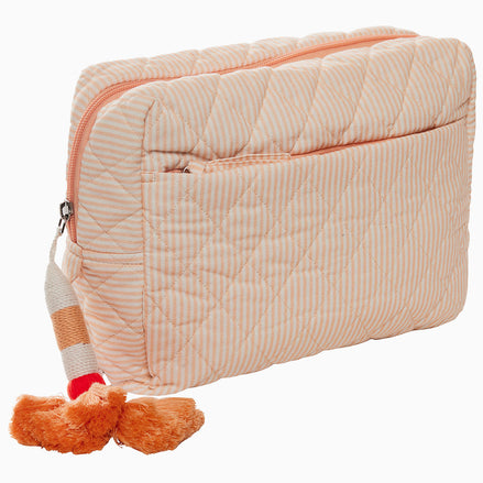 Nandi Sand Quilted Cosmetic Bag by John Robshaw