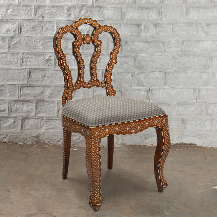 Bone Inlay Flower Chair by John Robshaw
