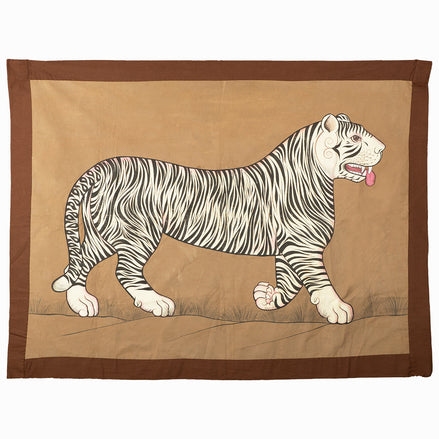 Black And White Tiger Tapestry by John Robshaw