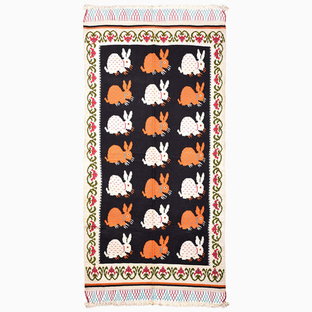 Rabbits Running Rug by John Robshaw