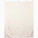 Thinking Ram Tapestry, a hand-painted rectangular piece featuring a repeating vertical pattern of small brown blackbuck antelope icons on a white background, suspended from five wooden loops.