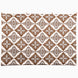 John Robshaw On the Move Again Tapestry, a rectangular wall hanging featuring a hand-painted floral lattice pattern in brown and white.