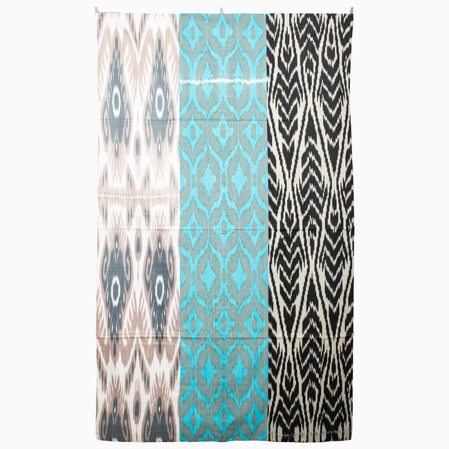 Tashkent Winter Day Large Ikat Tapestry