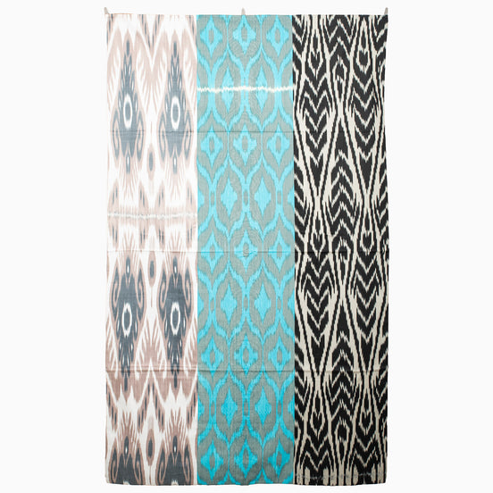 Tashkent Winter Day Large Ikat Tapestry