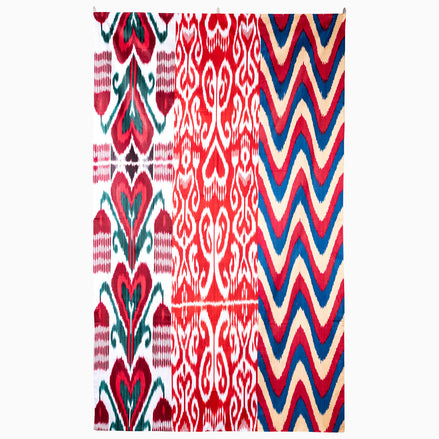 Fluttering Blossoms Large Ikat Tapestry by John Robshaw