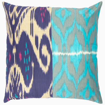 Dark Blue 32 Ikat Pillow by John Robshaw