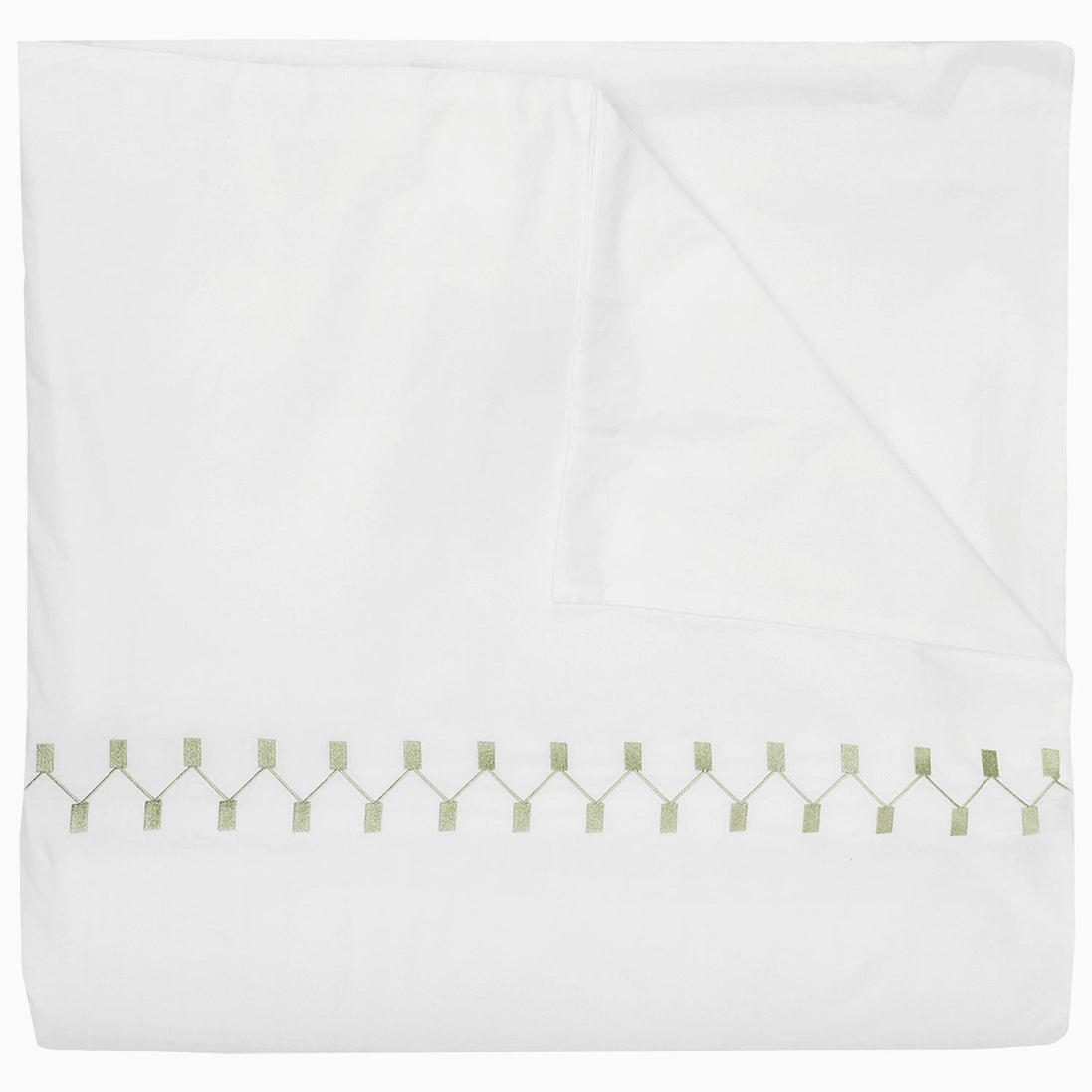 Anketi Sage Border Organic Duvet by John Robshaw