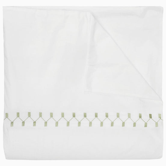 Anketi Sage Border Organic Duvet by John Robshaw