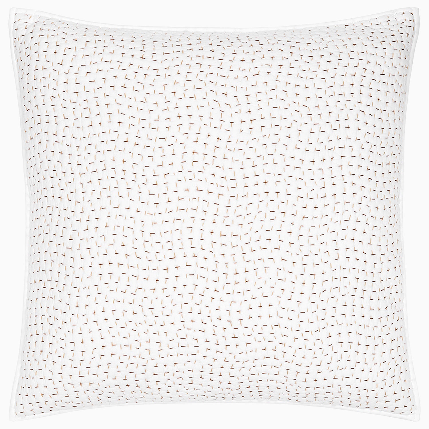 Organic Hand Stitched Coffee Sham by John Robshaw