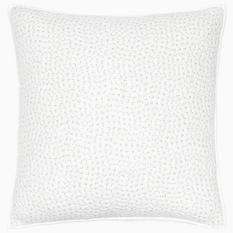 Organic Hand Stitched Sage Sham by John Robshaw