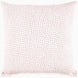 A pink and white Organic Hand Stitched Lotus Quilt with John Robshaw organic cotton cover and hand stitching.