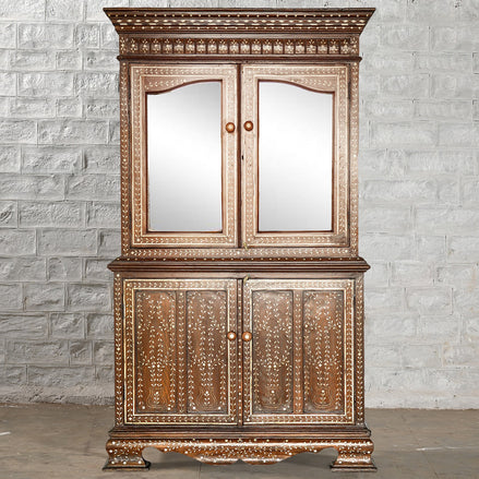 Anglo Indian Teak Inlaid Cabinet by John Robshaw