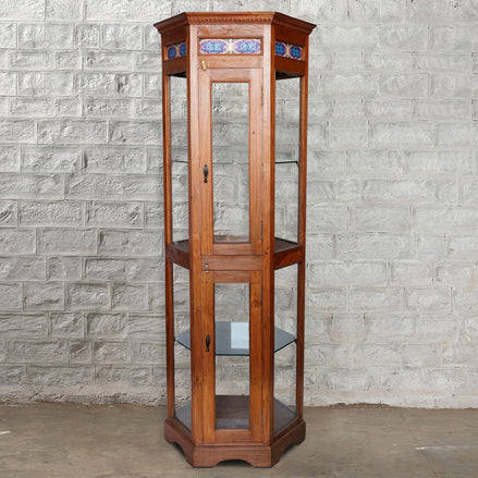 Wood and Glass Curio Cabinet by John Robshaw