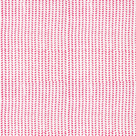 A pink and white zigzag colorway, featuring the Aleppo Azalea Fabric by John Robshaw.