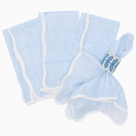 Nandi Light Indigo Napkins (Set of 4) by John Robshaw