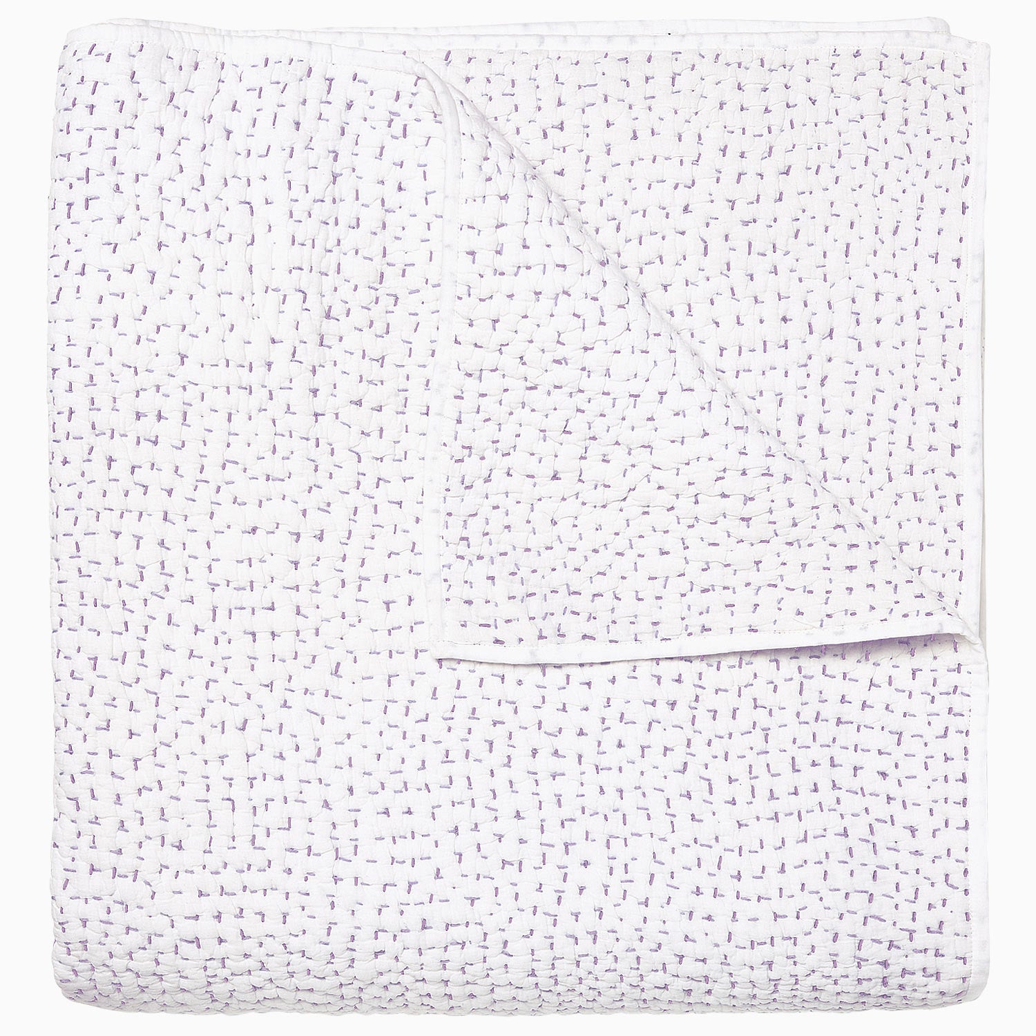 Organic Hand Stitched Lavender Quilt