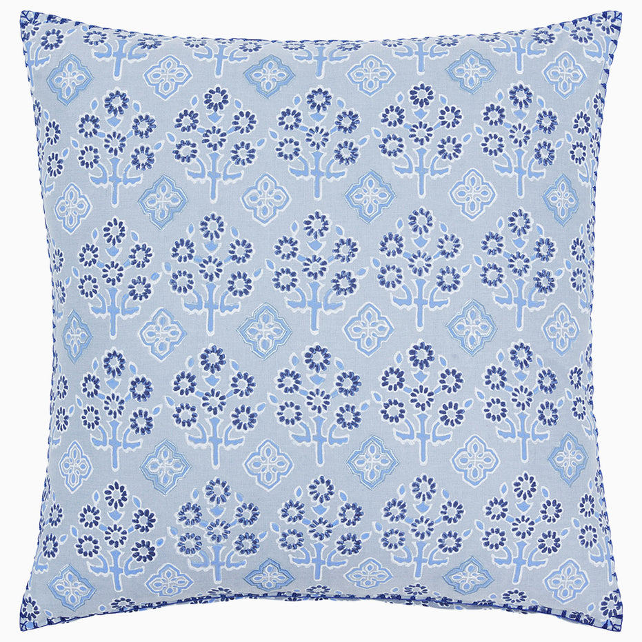 Aanan Light Indigo Pillow by John Robshaw