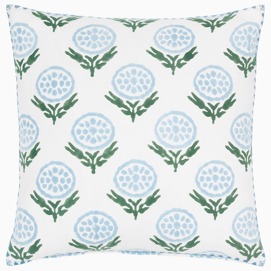 Anisha Light Indigo Pillow by John Robshaw