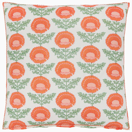 Kaavia Tangerine Decorative Pillow by John Robshaw